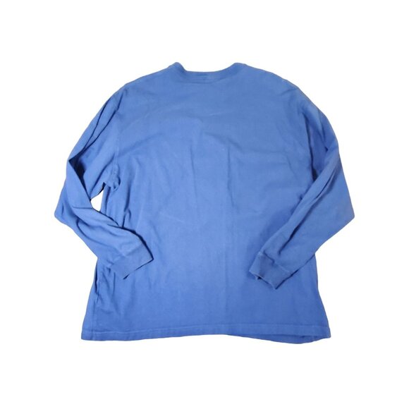 Carhartt Mens Blue Long Sleeve Henley Shirt 2XL 100% Cotton - Picture 7 of 9